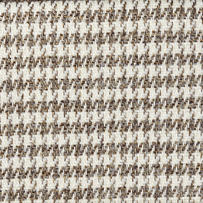 Tissu pied de poule blanc et taupe - Britol