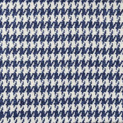 Tissu pied de poule bleu et blanc - Bristol