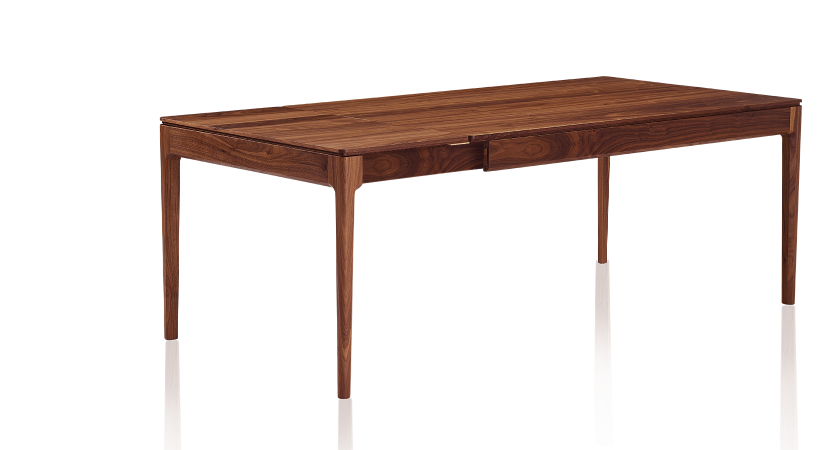 Table extensible effet bois 51/237x90 cm chêne DILUNA